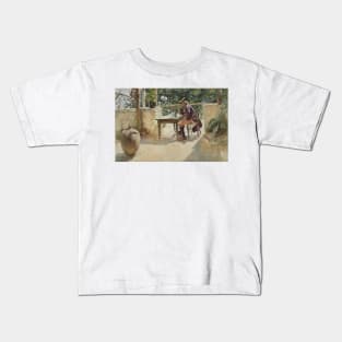 The Vine by Carl Larsson Kids T-Shirt